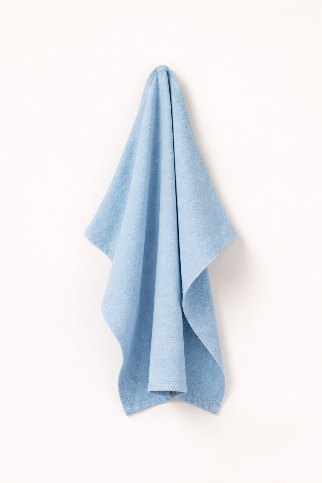 Fjord  blue towel on a white background